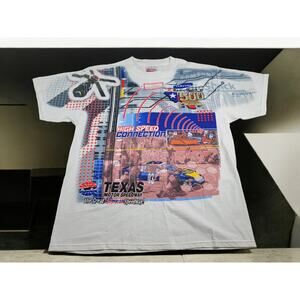NEW VTG Chase Authentics Texas Motor Speedway 2003 Nascar Racing AOP Tee Shirt L